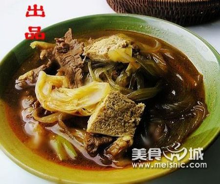 牛肉冻豆腐炖粉条