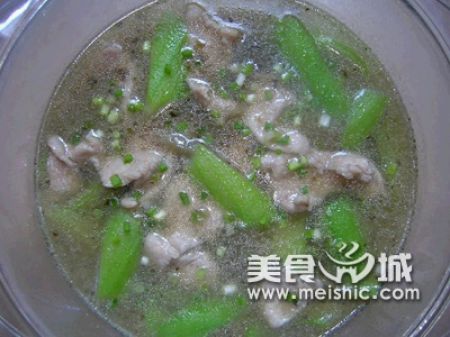 丝瓜肉片汤