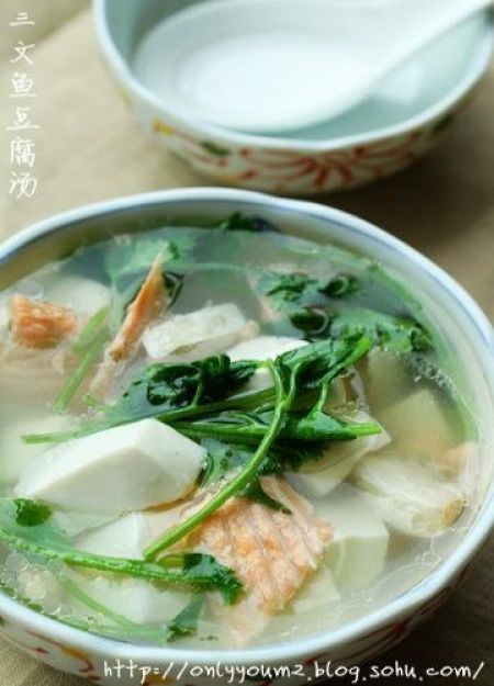 三文鱼豆腐汤