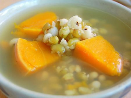 绿豆薏米南瓜汤的做法步骤