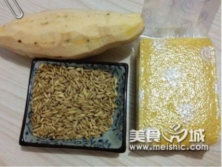 红薯燕麦粥原料