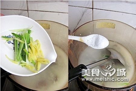 鸡肝菠菜粥步骤6