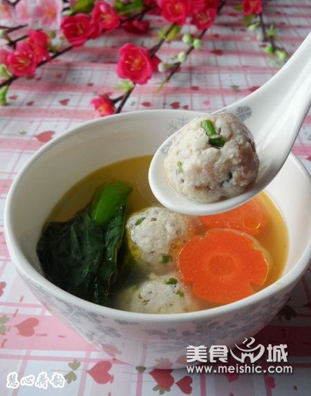 鸡汤煨藜麦豆腐丸子怎么做