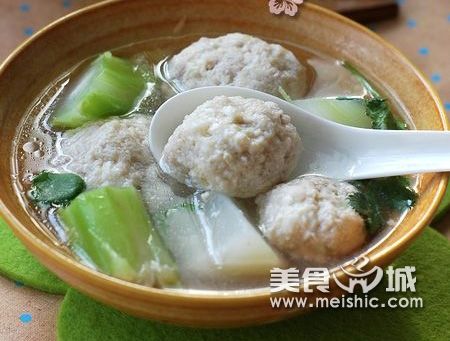 豆腐丸子棒菜汤