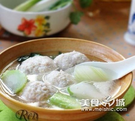 豆腐丸子棒菜汤的做法