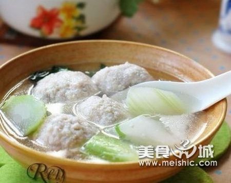 豆腐丸子棒菜汤的做法