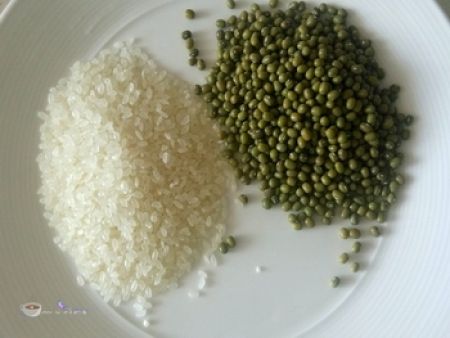 豆浆机版绿豆粥步骤1