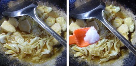 咖喱墨鱼丸圆白菜做法步骤6
