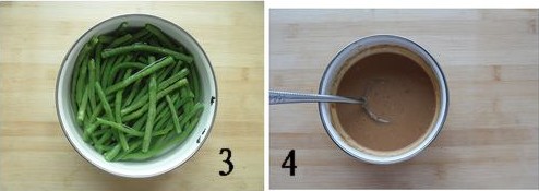 凉拌花生酱豆角步骤3-4