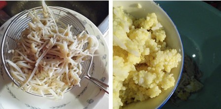 金针菇凉拌黄金米步骤3-4