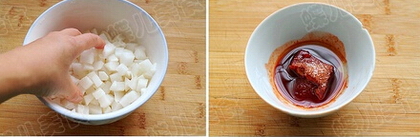 腐乳香菜拌白萝卜步骤3-4