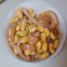 猪皮炖黄豆的做法步骤