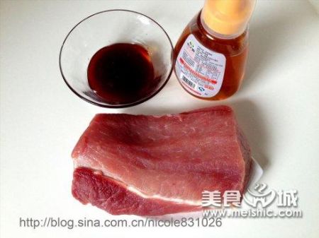 蜜汁叉烧肉原料