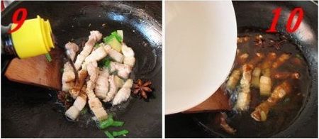 五花肉海带烧豆腐丸子