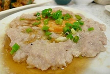 咸蛋蒸肉饼的做法