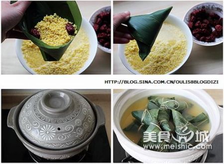 大黄米粽步骤1-4