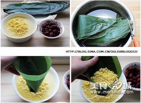 大黄米粽步骤5-8