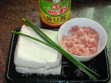 肉末豆腐原料