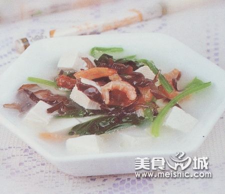 虾米豆腐菠菜汤